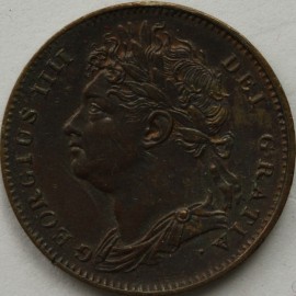 FARTHINGS 1823  GEORGE IV  EF