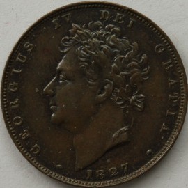 FARTHINGS 1827  GEORGE IV  NEF