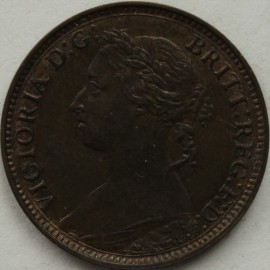 FARTHINGS 1881 H VICTORIA SCARCE GEF