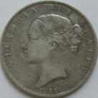 HALF CROWNS 1881  VICTORIA NVF/VF