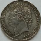 SIXPENCES 1825  GEORGE IV 1ST HEAD 2ND REVERSE GEF