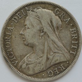 HALF CROWNS 1897  VICTORIA  NVF