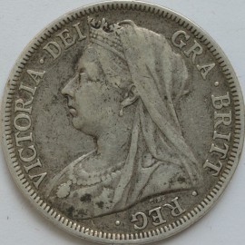 HALF CROWNS 1901  VICTORIA  GF