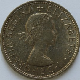 FLORINS 1954  ELIZABETH II SCARCE UNC LUS