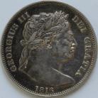 HALF CROWNS 1816  GEORGE III LARGE BULL HEAD GVF