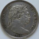 HALF CROWNS 1817  GEORGE III LARGE BULL HEAD NEF