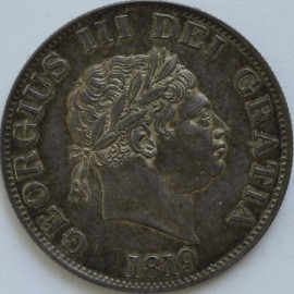 HALF CROWNS 1819  GEORGE III  NEF