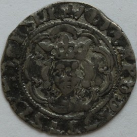 EDWARD IV 1464 -1470 EDWARD IV  HALFGROAT LIGHT COINAGE CANTERBURY ARCH BISHOP BOURCHIER MM CROWN  GF