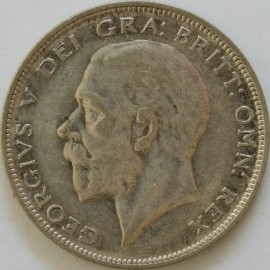 HALF CROWNS 1934  GEORGE V SCARCE GVF