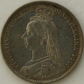 SIXPENCES 1890  VICTORIA  EF