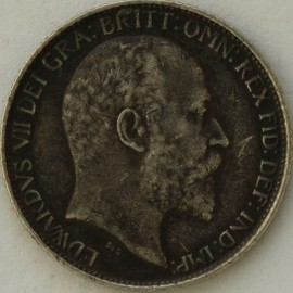 SIXPENCES 1907  EDWARD VII  GVF
