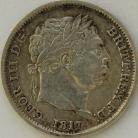 SHILLINGS 1817  GEORGE III GVF