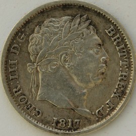 SHILLINGS 1817  GEORGE III  GVF