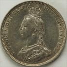 SHILLINGS 1887  VICTORIA JUBILEE HEAD GEF