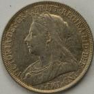 SHILLINGS 1895  VICTORIA LARGE ROSE NEF