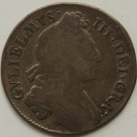 SHILLINGS 1697  WILLIAM III 3RD BUST ESC 1102 F/NF