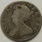 SHILLINGS 1705  ANNE PLUMES SCARCE NF