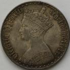 FLORINS 1860  VICTORIA VERY SCARCE GEF