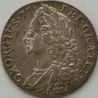 SHILLINGS 1745  GEORGE II LIMA UNC LUS