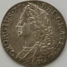 SHILLINGS 1745  GEORGE II LIMA UNC LUS