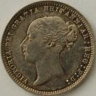 SIXPENCES 1870  VICTORIA DIE NO 4 VERY RARE GEF