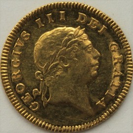 HALF GUINEAS 1811  GEORGE III GEORGE III 7TH HEAD THE RAREST DATE OF THIS TYPE  GEF/NUNC