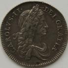 SHILLINGS 1663  CHARLES II 1ST BUST NEF