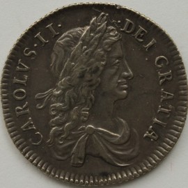 SHILLINGS 1663  CHARLES II 1ST BUST  NEF