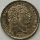 SHILLINGS 1817  GEORGE III SUPERB TONED UNC