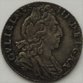 SIXPENCES 1700  WILLIAM III 3RD BUST  GEF