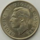 HALF CROWNS 1950  GEORGE VI GOLD TONED UNC