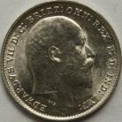 THREEPENCES SILVER 1909  EDWARD VII BU