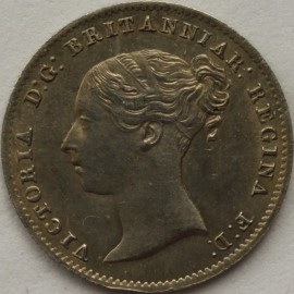 THREEPENCES SILVER 1859  VICTORIA TYPE A1 NUNC LUS