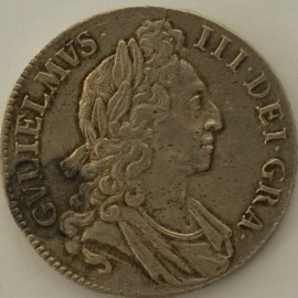 CROWNS 1696  WILLIAM III 1ST BUST OCTAVO  NEF