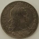 CROWNS 1696  WILLIAM III 1ST BUST OCTAVO - LIGHT ADJUSTMENT MARKS ON HEAD GEF