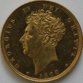 SOVEREIGNS 1826  GEORGE IV GEORGE IV PROOF ISSUE RARE BU