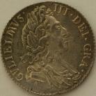 SIXPENCES 1697  WILLIAM III 3RD BUST LARGE CROWNS ORDINARY HARP GVLIEIMVS ESC 1237 RARE MINT STATE