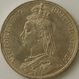 CROWNS 1890  VICTORIA  UNC LUS 