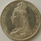 CROWNS 1891  VICTORIA SCARCE UNC LUS