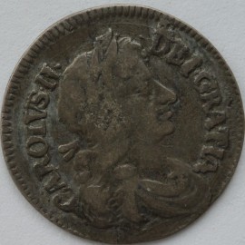 MAUNDY FOURPENCES 1679  CHARLES II  GVF