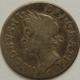 MAUNDY FOURPENCES 1687  JAMES II  F