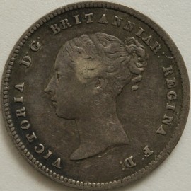 MAUNDY FOURPENCES 1854  VICTORIA  VF