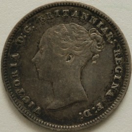 MAUNDY FOURPENCES 1858  VICTORIA  VF