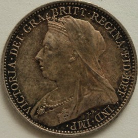 MAUNDY FOURPENCES 1900  VICTORIA  UNC T