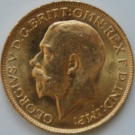 SOVEREIGNS 1915  GEORGE V LONDON GEF