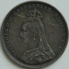 MAUNDY TWOPENCES 1892  VICTORIA FINE SCRATCHES UNC T