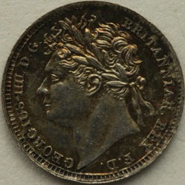 MAUNDY PENNIES 1829  GEORGE IV  UNC T