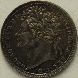 MAUNDY PENNIES 1829  GEORGE IV  GEF