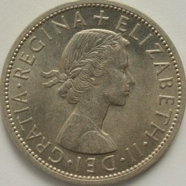 HALF CROWNS 1955  ELIZABETH II  BU