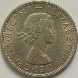 HALF CROWNS 1955  ELIZABETH II  UNC LUS